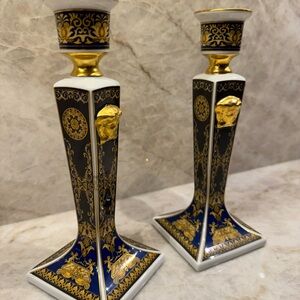 Versace Rosenthal Candleholder Set